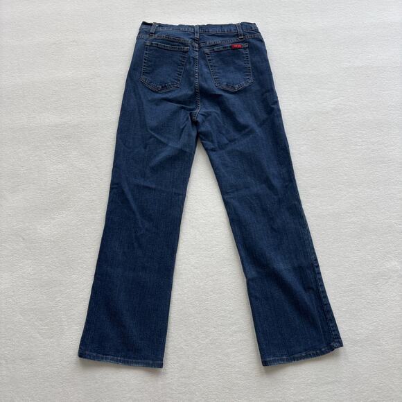 NYDJ Tummy Tuck Jeans Women Size 12 Bootcut Blue Denim Slimming Style 4000 - Picture 12 of 14